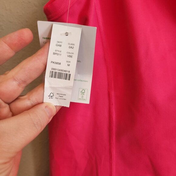 J. Crew Athletic One Shoulder Cloud Stretch Pink Dress NWT Size Medium - Picture 8 of 10